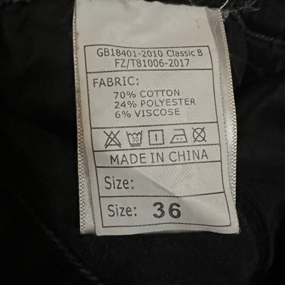 Skeleton Black Denim Jeans 36 Punk Goth Grunge - Picture 5 of 6